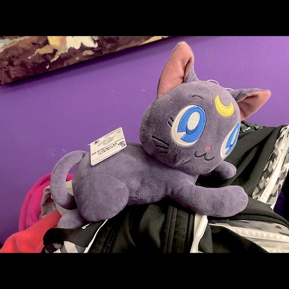 LUNA 🐈‍⬛ plushie sailor moon cat official bandai with tag collectible - Picture 2 of 4